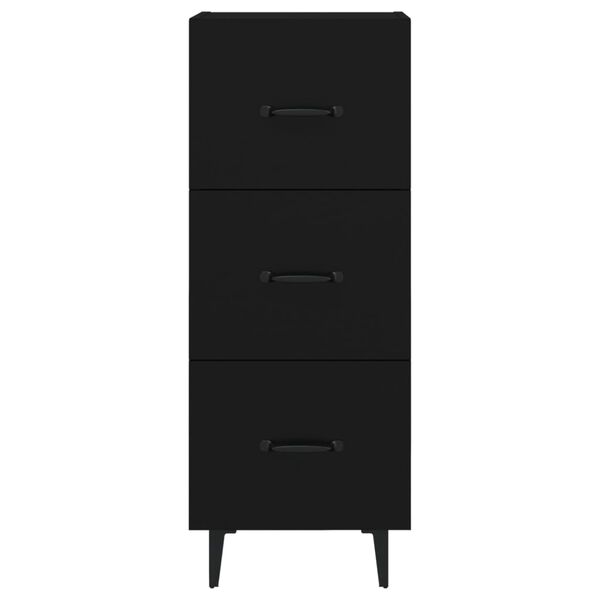 vidaXL Ντουλάπι Μαύρο 34,5 x 34 x 90 εκ. από Επεξεργασμένο Ξύλο