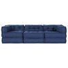 vidaXL Αρθρωτός Καναπές 3 pcs Ινδικο 70 x 70 x 56 εκ. ύφασμα