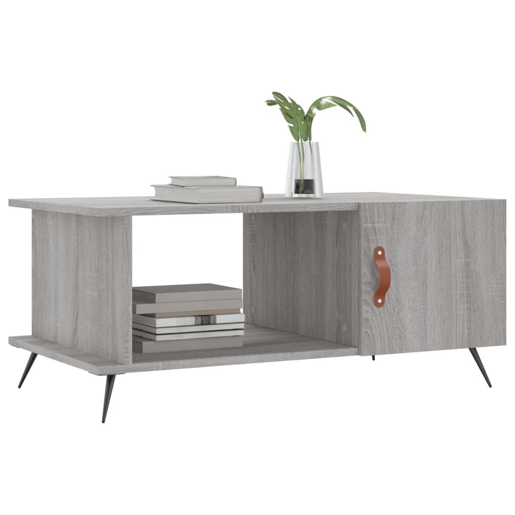 vidaXL Τραπεζάκι Σαλονιού Γκρι Sonoma 90x50x40 εκ. Επεξεργασμένο Ξύλο