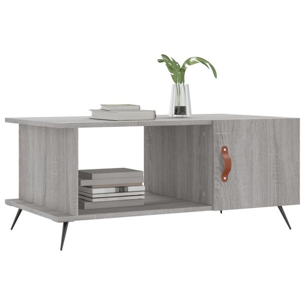 vidaXL Τραπεζάκι Σαλονιού Γκρι Sonoma 90x50x40 εκ. Επεξεργασμένο Ξύλο