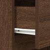 vidaXL Κομοδίνο Καφέ Δρυς 39x35x125 εκ. από Επεξεργασμένο Ξύλο