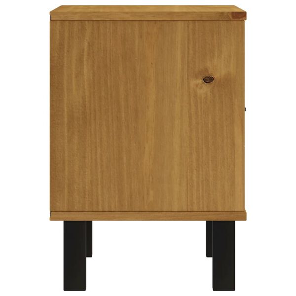 vidaXL Κομοδίνο FLAM 40 x 35 x 50 εκ. από Μασίφ Ξύλο Πεύκου