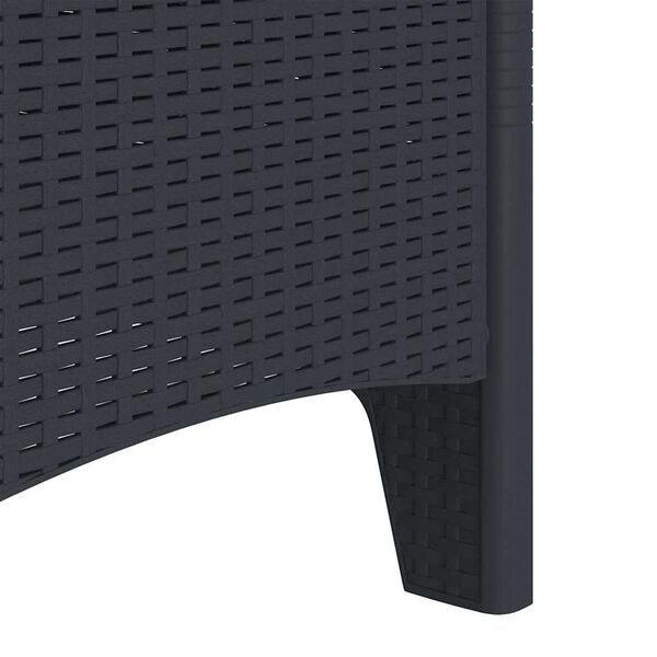 vidaXL Καρέκλα Κήπου 2 pcs Ανθρακί 53 x 49 x 85 εκ. PP