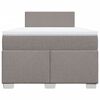 vidaXL &Kappa;&rho;&epsilon;&beta;ά&tau;&iota; Boxspring &mu;&epsilon; &Sigma;&tau;&rho;ώ&mu;&alpha; Taupe 120x190 &epsilon;&kappa;. &Upsilon;&phi;&alpha;&sigma;&mu;ά&tau;&iota;&nu;&omicron;