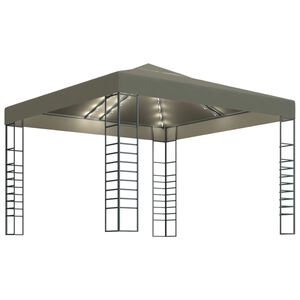 vidaXL &Kappa;&iota;ό&sigma;&kappa;&iota; &mu;&epsilon; &Phi;&omega;&tau;ά&kappa;&iota;&alpha; LED Taupe 3 x 3 &mu;.