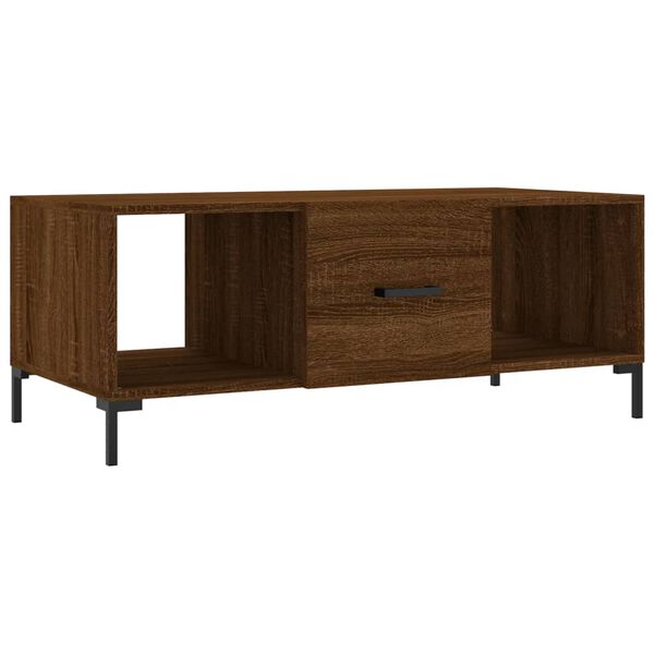 vidaXL Τραπεζάκι Σαλονιού Καφέ Δρυς 102x50x40 εκ. Επεξεργασμένο Ξύλο