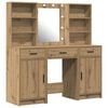 vidaXL &Sigma;&epsilon;&tau; &Tau;&rho;&alpha;&pi;έ&zeta;&iota; &Nu;&tau;&upsilon;&sigma;ί&mu;&alpha;&tau;&omicron;&sigmaf; &mu;&epsilon; LED 3 &tau;&mu;&chi;. Artisan Oak