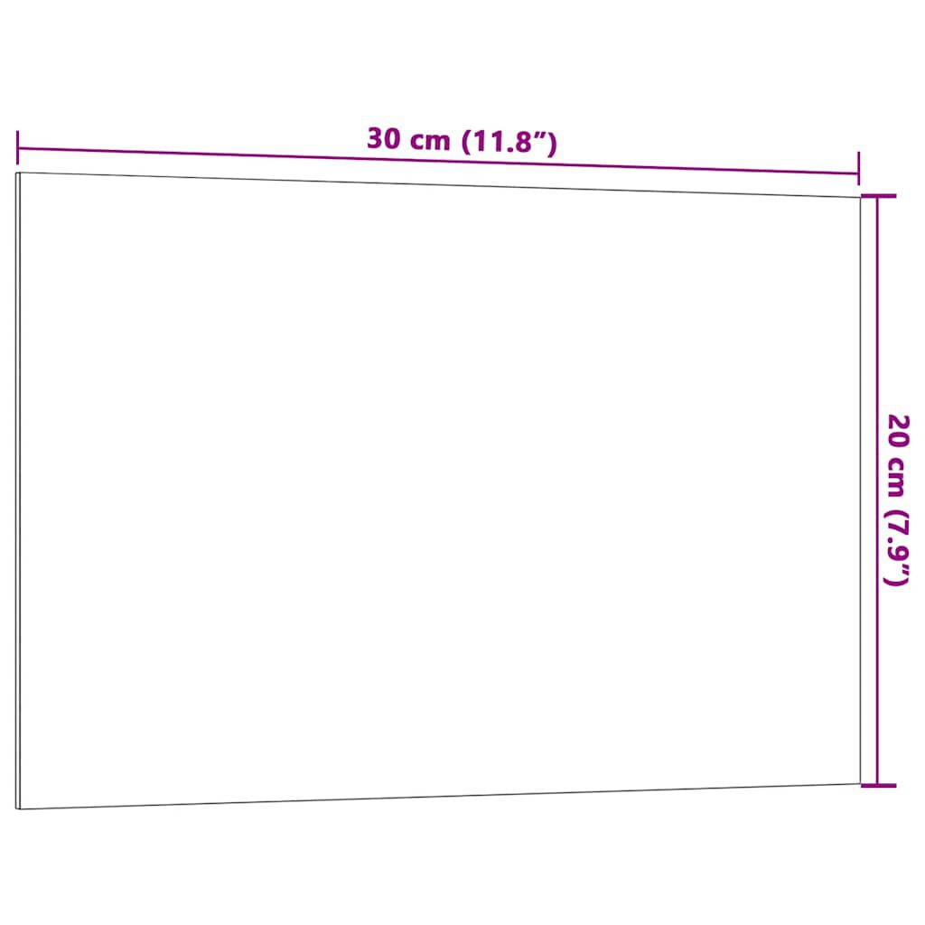 vidaXL Πίνακας Επιτοίχιος Μαγνητικός Μαύρος 30 x 20 εκ. Ψημένο Γυαλί