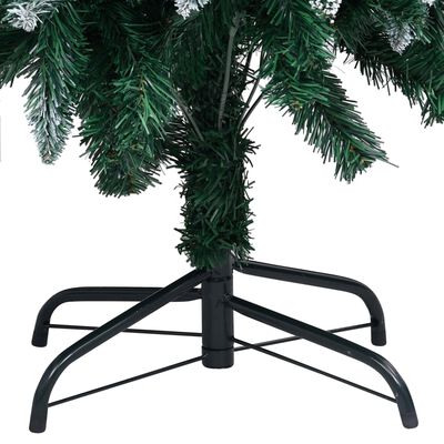 vidaXL Χριστουγεν. Δέντρο Τεχνητό 180εκ με LED/Κουκουνάρια/Λευκό Χιόνι