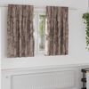 vidaXL Κουρτίνα με κουρτίνες 2 pcs Καπουτσίνο 140 x 140 cm Βελούδο