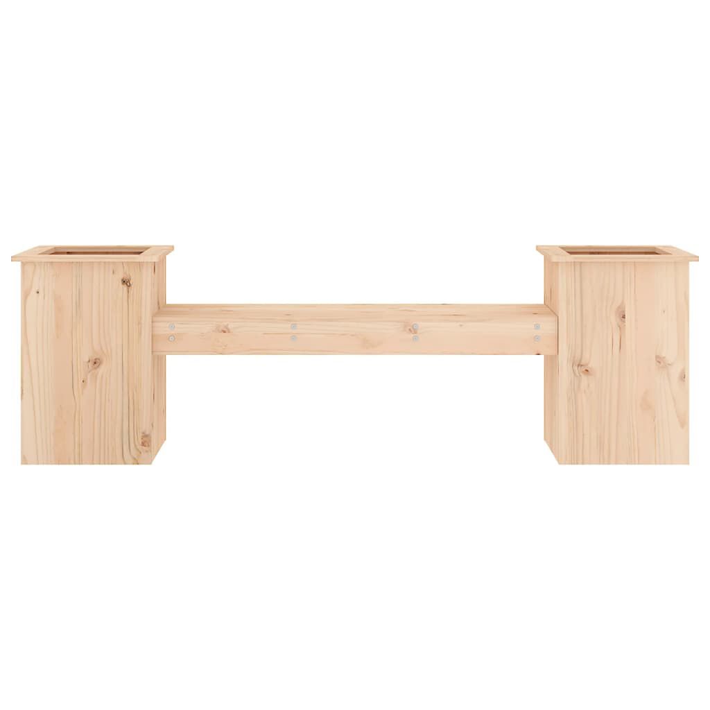 vidaXL Ζαρντινιέρα Παγκάκι 184,5x39,5x56,5 εκ. από Μασίφ Ξύλο Πεύκου