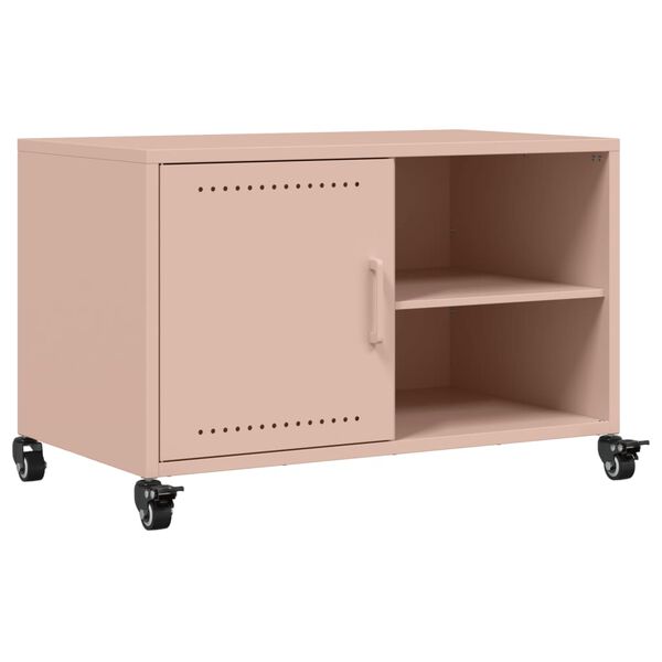 vidaXL Έπιπλο Τηλεόρασης Ροζ 68 x 39 x 43,5 εκ. Χάλυβας