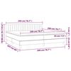 vidaXL &Kappa;&rho;&epsilon;&beta;ά&tau;&iota; Boxspring &mu;&epsilon; &Sigma;&tau;&rho;ώ&mu;&alpha; &Sigma;&kappa;&omicron;ύ&rho;&omicron; &Pi;&rho;ά&sigma;&iota;&nu;&omicron; 200x200&epsilon;&kappa;. &Beta;&epsilon;&lambda;&omicron;ύ&delta;&iota;&nu;&omicron;