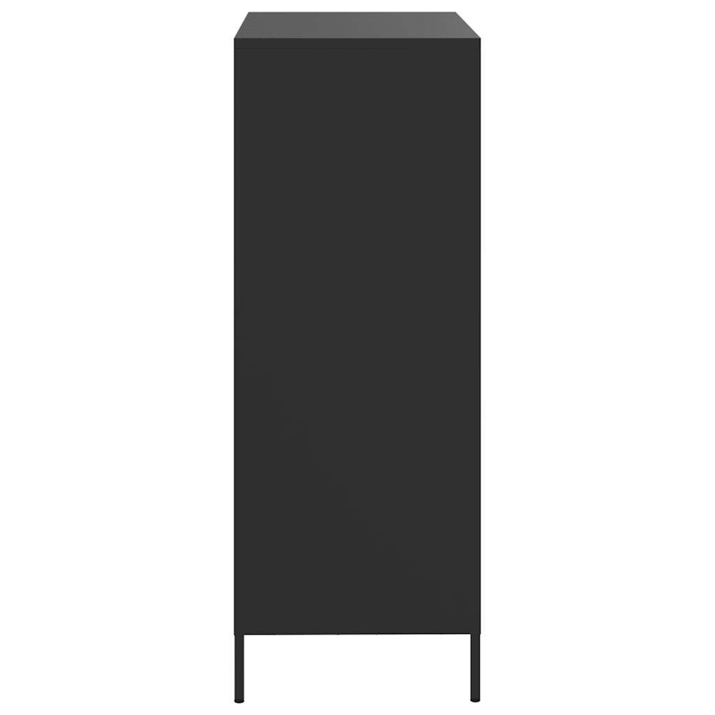 vidaXL Ντουλάπι Μαύρο 68 x 39 x 101,5 εκ. από Χάλυβα