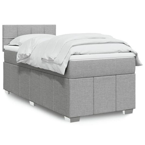 vidaXL &Kappa;&rho;&epsilon;&beta;ά&tau;&iota; Boxspring &mu;&epsilon; &Sigma;&tau;&rho;ώ&mu;&alpha; &Alpha;&nu;&omicron;&iota;&chi;&tau;ό &Gamma;&kappa;&rho;&iota; 90x200 &epsilon;&kappa;. &Upsilon;&phi;&alpha;&sigma;&mu;ά&tau;&iota;&nu;&omicron;