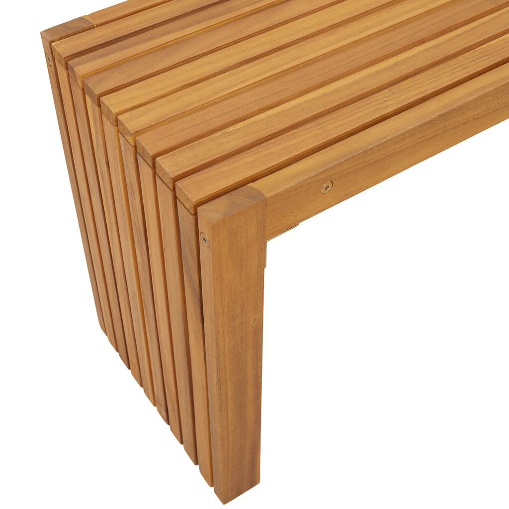 vidaXL Πάγκος Κήπου με Slatted Σχεδίαση 110x30x45 cm Μασίφ Ξύλο Acacia