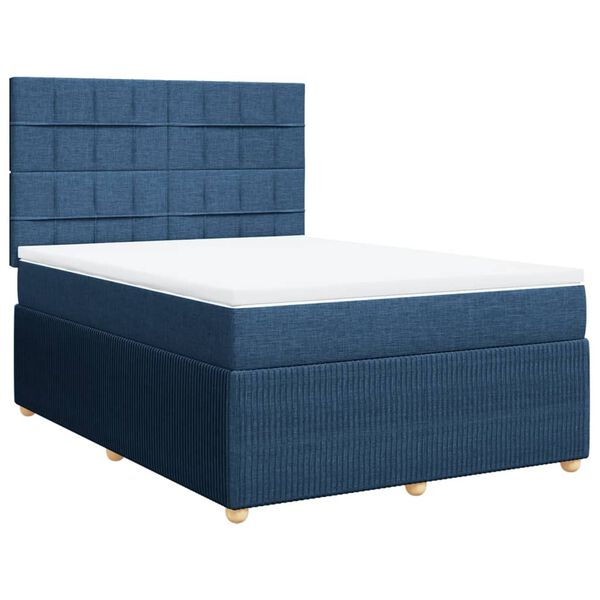 vidaXL &Kappa;&rho;&epsilon;&beta;ά&tau;&iota; Boxspring &mu;&epsilon; &Sigma;&tau;&rho;ώ&mu;&alpha; &Mu;&pi;&lambda;&epsilon; 140x190 &epsilon;&kappa;. &Upsilon;&phi;&alpha;&sigma;&mu;ά&tau;&iota;&nu;&omicron;