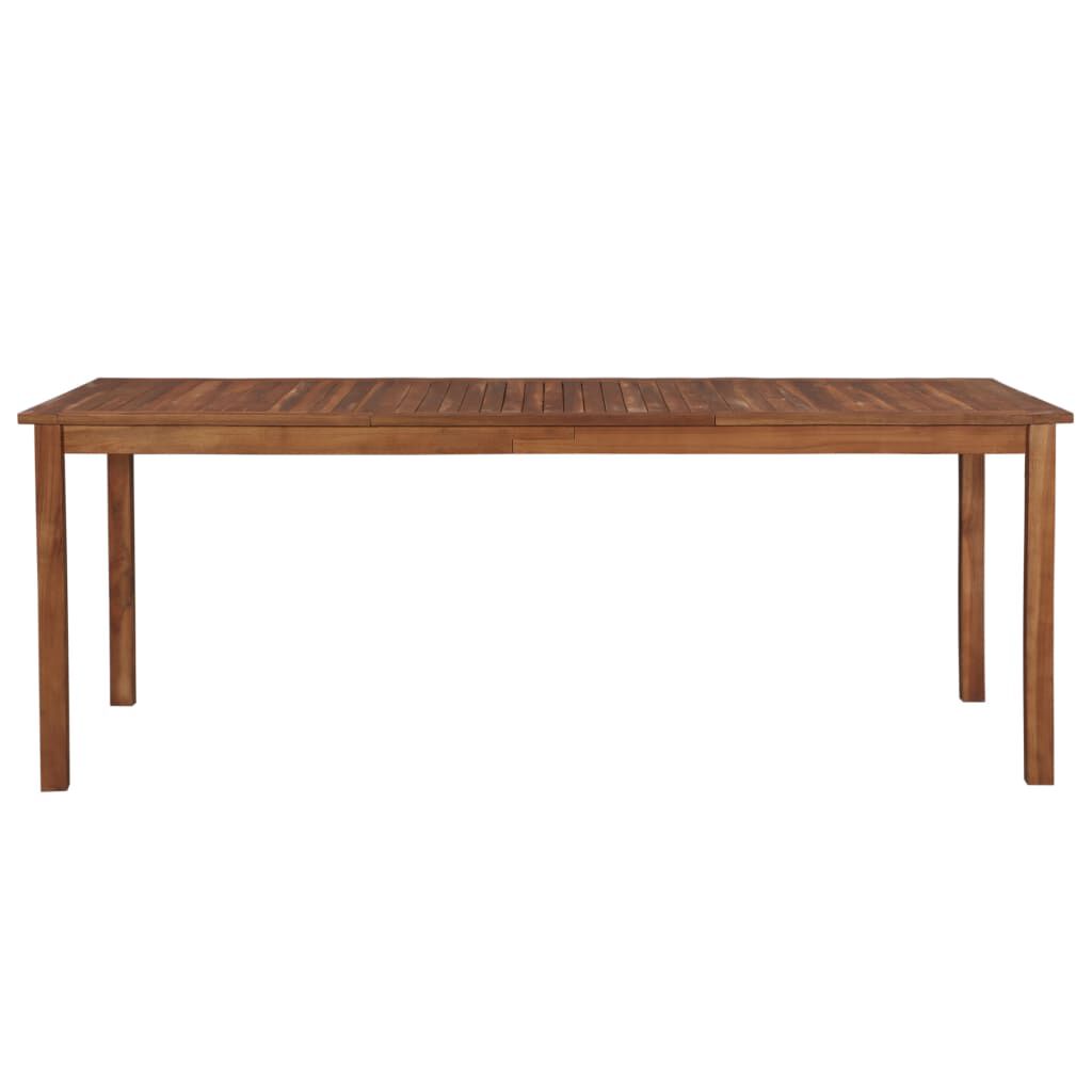 vidaXL Τραπέζι Κήπου 200 x 100 x 74 εκ. από Μασίφ Ξύλο Ακακίας