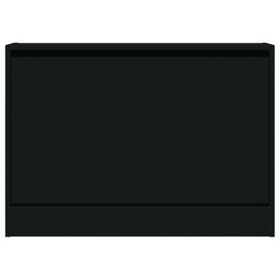 vidaXL Παπουτσοθήκη Μαύρη 80x21x57 εκ. από Επεξεργασμένο Ξύλο
