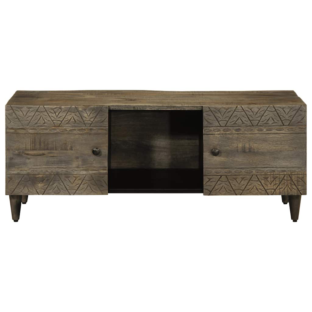 vidaXL Τραπεζάκι σαλονιού ανοιχτό γκρι 100x54x40 cm μασίφ ξύλο Mango