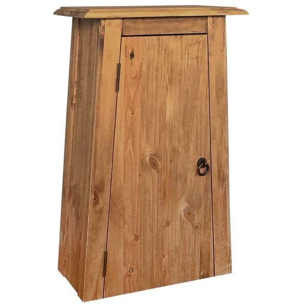 vidaXL Ντουλάπι Μπάνιου Επίτοιχο 42x23x70 εκ. Μασίφ Ανακυκλωμένο Πεύκο