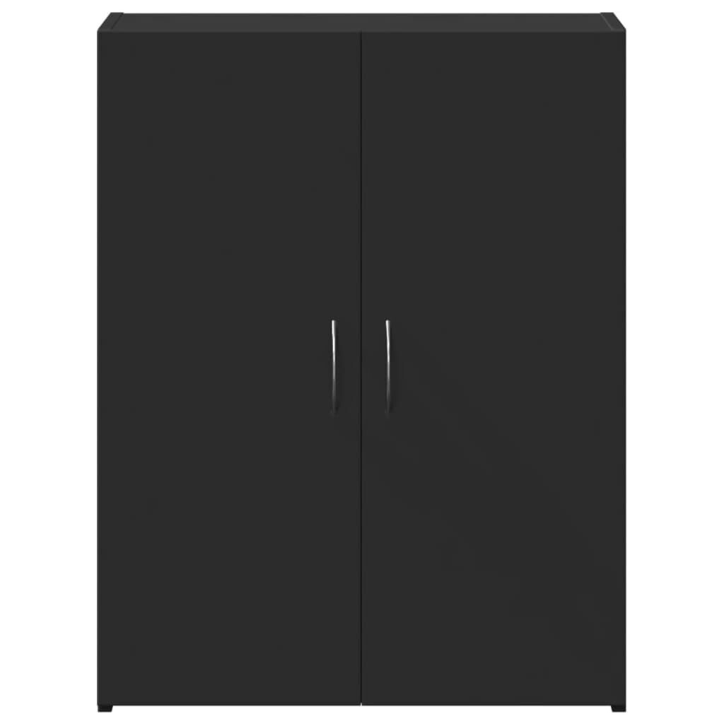 vidaXL Αρχειοθήκη Μαύρη 60 x 32 x 77,5 εκ. από Επεξεργασμένο Ξύλο