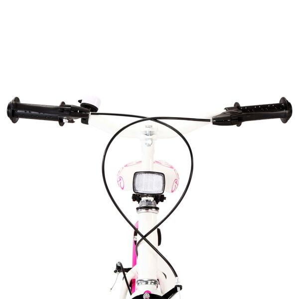 vidaXL Ποδήλατο Παιδικό Ροζ / Λευκό 20 Ιντσών