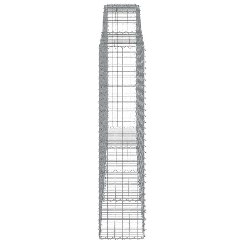 vidaXL Συρματοκιβώτια Τοξωτά 9 τεμ. 400x50x200/220 εκ. Γαλβαν. Ατσάλι