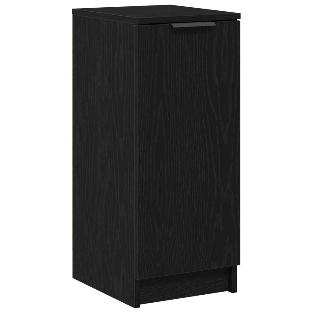 vidaXL Ντουλάπα Παπουτσιών με ράφι Μαύρη δρυς 29.5 x 35 x 70 εκ