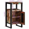 vidaXL Ντουλάπα Μπάνιου Καφέ 40 x 35 x 75 εκ Μασίφ ανακυκλωμένο ξύλο