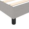 vidaXL Κρεβάτι Boxspring με Στρώμα Ανοιχτό Γκρι 140x190 εκ. Υφασμάτινο