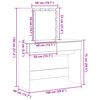 vidaXL Μπουφανάκι artisan δρυς 100 x 40 x 130 εκ Επεξεργασμένο ξύλο