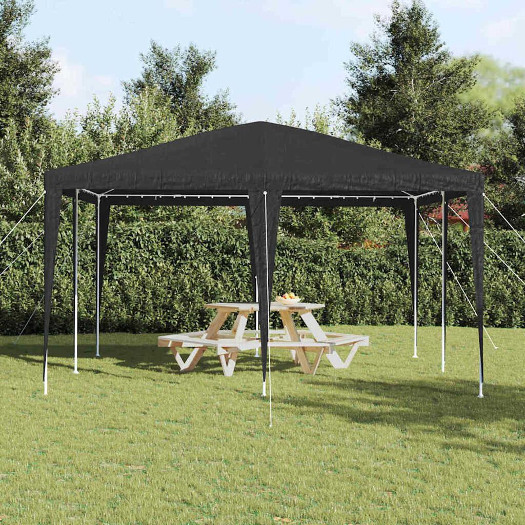 vidaXL Σκηνή Πάρτυ Ανθρακί, Λευκό 400 x 400 x 266 εκ