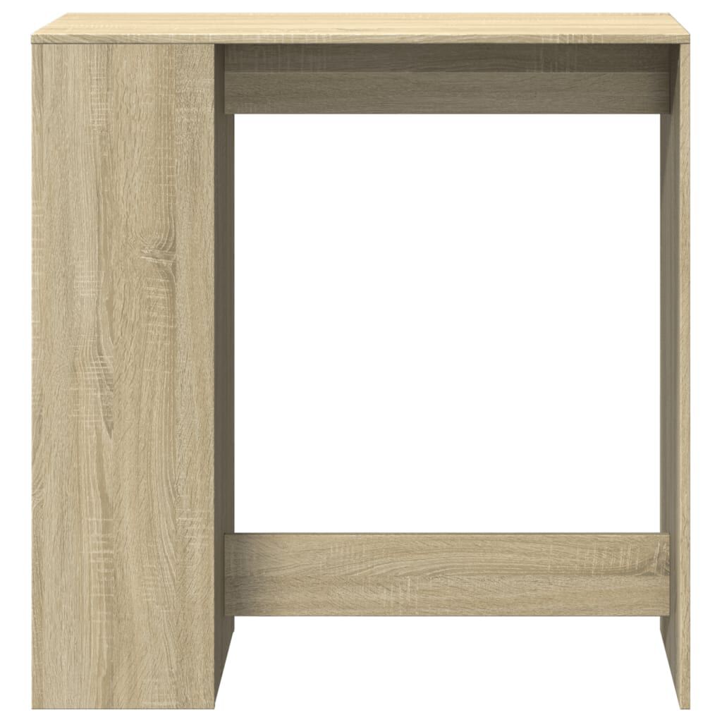 vidaXL Τραπέζι Μπαρ με Ράγες Sonoma Δρυς 101x40x103,5 εκ Επεξεργ. Ξύλο
