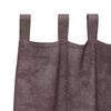 vidaXL Κουρτίνα με κουρτίνες 2 pcs Καφέ 140 x 140 cm Βελούδο