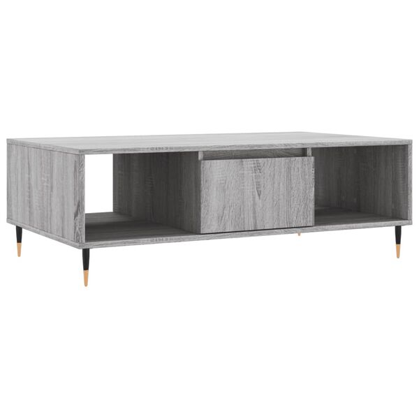 vidaXL Τραπεζάκι Σαλονιού Γκρι Sonoma 104x60x35 εκ. Επεξεργασμένο Ξύλο