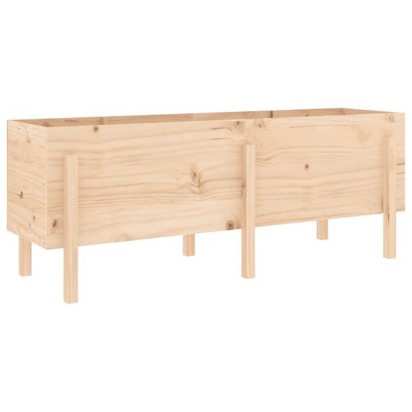 vidaXL Ζαρντινιέρα Υπερυψωμένη 160 x 50 x 57 εκ. από Μασίφ Ξύλο Πεύκου