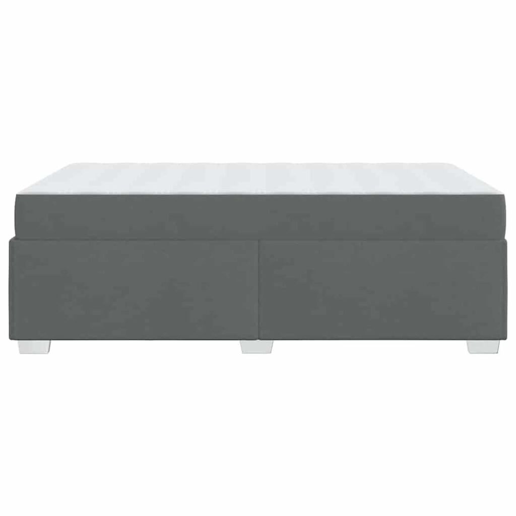 vidaXL Σκελετός Κρεβατιού Σκούρο γκρι 120 x 200 cm ύφασμα