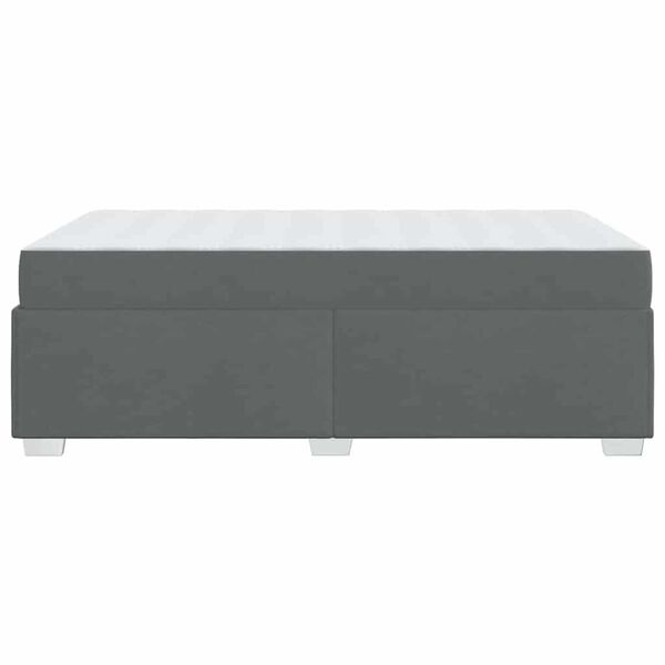 vidaXL Σκελετός Κρεβατιού Σκούρο γκρι 120 x 200 cm ύφασμα