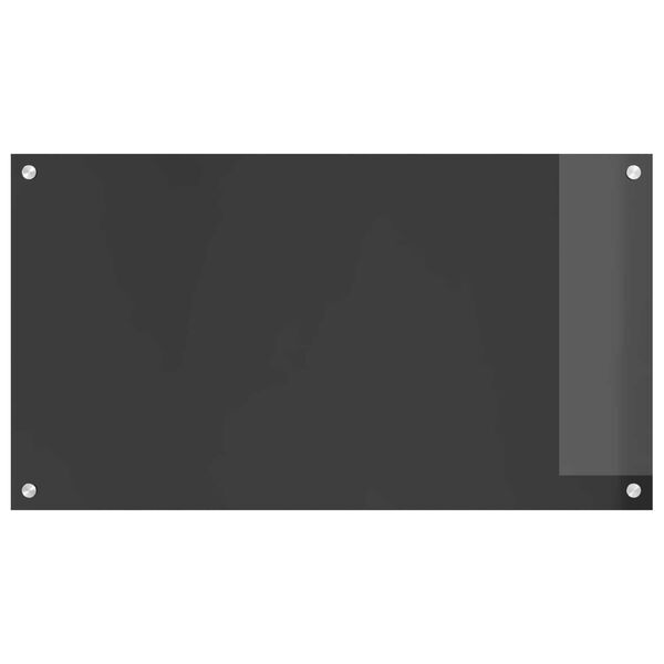 vidaXL Πίσω Πάνελ Κουζίνας Σκούρο γκρι 90 x 50 x 0,6 εκ.