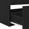 vidaXL Ντουλάπα νιπτήρα με λεκάνη 3 pcs Μαύρη δρυς 90 x 38.5 x 48 cm