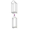 vidaXL Ράφι για καυσόξυλα Ανθρακί 40x25x120 cm Ατσάλι ψυχρής έλασης