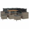vidaXL &Sigma;&epsilon;&tau; &Kappa;&alpha;&nu;&alpha;&pi;έ &Kappa;ή&pi;&omicron;&upsilon; &mu;&epsilon; &mu;&alpha;&xi;&iota;&lambda;ά&rho;&iota; 8 pcs &Gamma;&kappa;&rho;&iota; &sigma;&upsilon;&nu;&theta;&epsilon;&tau;&iota;&kappa;ό &rho;&alpha;&tau;ά&nu;
