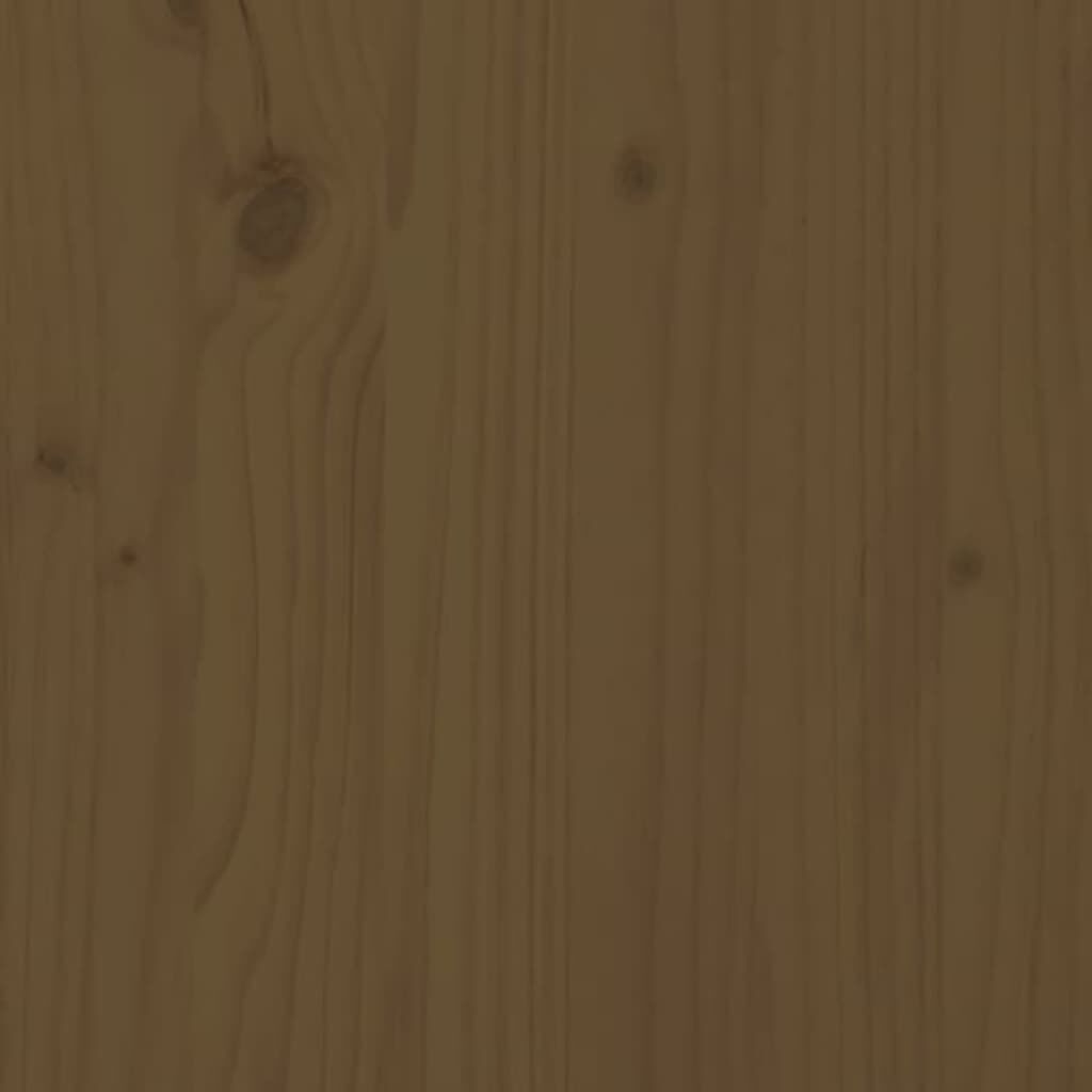 vidaXL Ντουλάπι Ψηλό Καφέ Μέλι 89x40x116,5 εκ. από Μασίφ Ξύλο Πεύκου