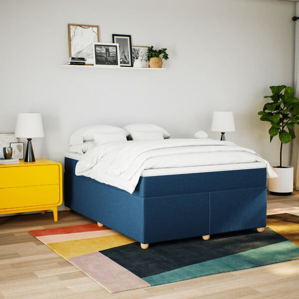 vidaXL &Kappa;&rho;&epsilon;&beta;ά&tau;&iota; Boxspring &mu;&epsilon; &Sigma;&tau;&rho;ώ&mu;&alpha; &Mu;&pi;&lambda;&epsilon; 140x200 &epsilon;&kappa;. &Upsilon;&phi;&alpha;&sigma;&mu;ά&tau;&iota;&nu;&omicron;