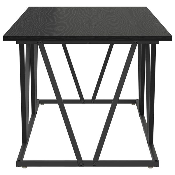 vidaXL Τραπέζι Καφέ Μαύρο Δρυς 100x50x40 εκ. Φτιαγμένο από ξύλο και μέταλλο