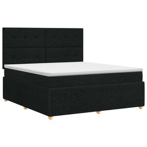 vidaXL &Kappa;&rho;&epsilon;&beta;ά&tau;&iota; box spring &mu;&epsilon; &sigma;&tau;&rho;ώ&mu;&alpha; &Mu;&alpha;ύ&rho;&omicron; 140 x 190 cm Ύ&phi;&alpha;&sigma;&mu;&alpha;
