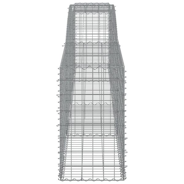 vidaXL Συρματοκιβώτια Τοξωτά 8 τεμ. 400x50x80/100 εκ. Γαλβαν. Ατσάλι