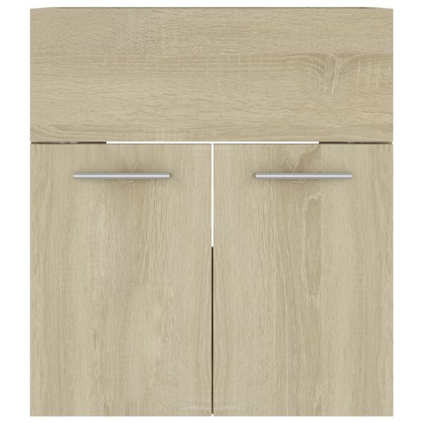 vidaXL Ντουλάπι Νιπτήρα Sonoma Δρυς 41x38,5x46 εκ. από Επεξ. Ξύλο