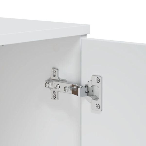 vidaXL Μπουφές VIKEN Λευκός 80 x 40 x 80 εκ. από Επεξεργασμένο Ξύλο